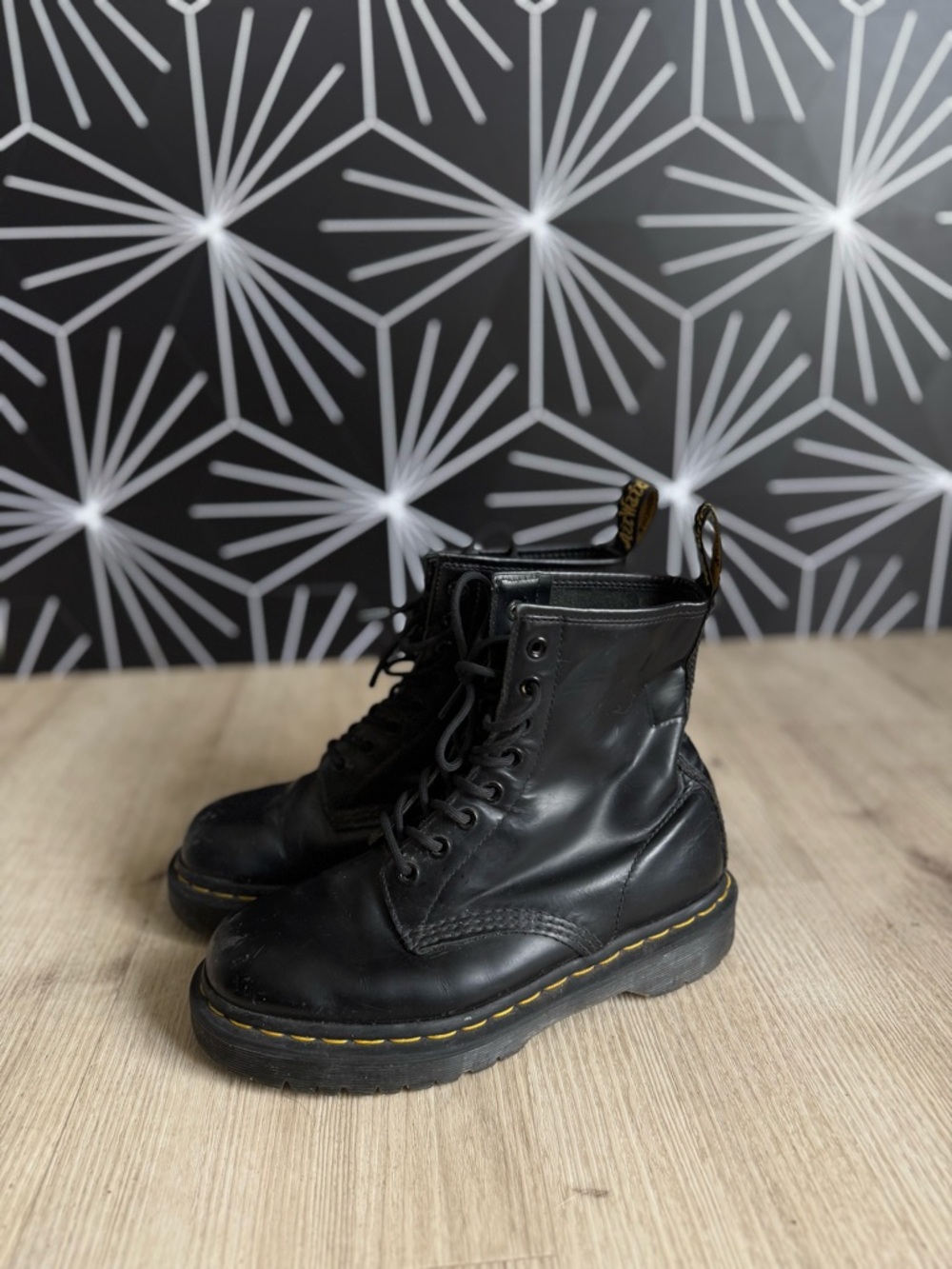Dr. Martens 1460 BEX Smooth Leather Lace Up Boots - Picture 4 of 9